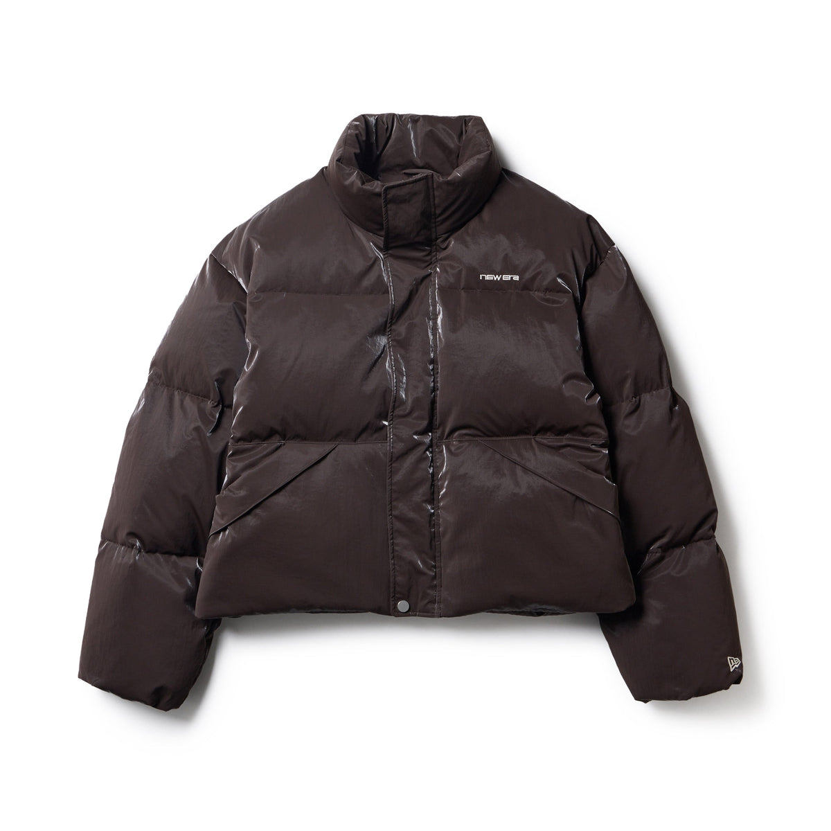Women's グロッシー ダウンジャケット バーントウッド