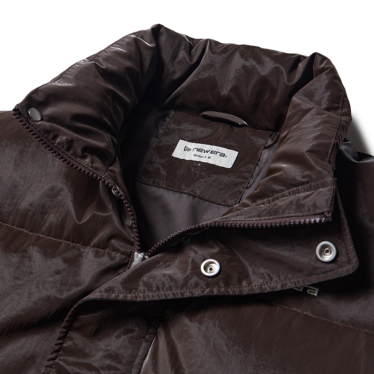 Women's グロッシー ダウンジャケット バーントウッド