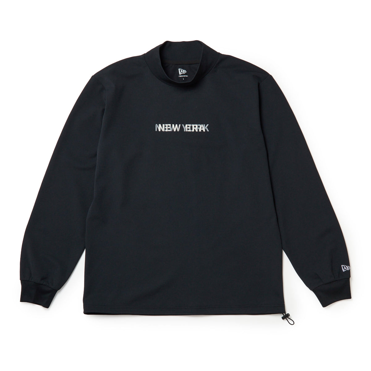 長袖 ハイネック ピケ 鹿の子 Tシャツ TIHLIF ブラック | ゴルフ