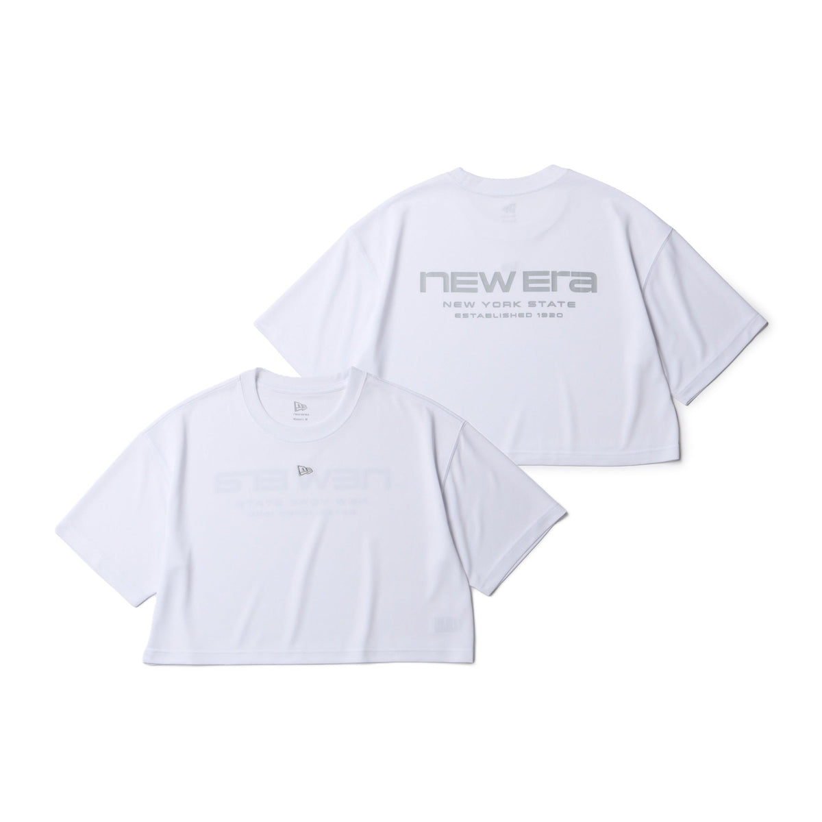 ウィメンズ ハーフスリーブ テック Tシャツ Brand Name Logo ホワイト｜パフォーマンスアパレル
