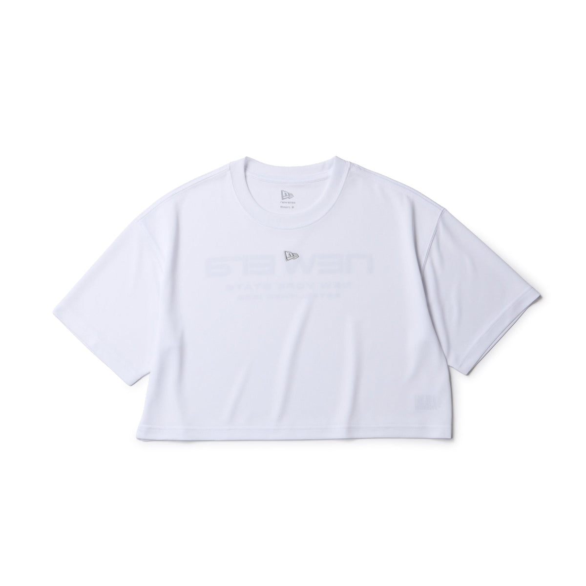 ウィメンズ ハーフスリーブ テック Tシャツ Brand Name Logo ホワイト｜パフォーマンスアパレル