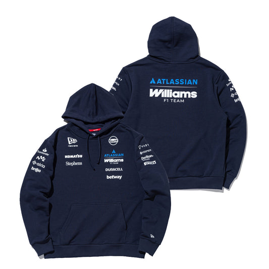 裏毛 スウェット プルオーバーフーディー Atlassian Williams F1 Team アトラシアン・ウィリアムズF1チーム レプリカ ネイビー