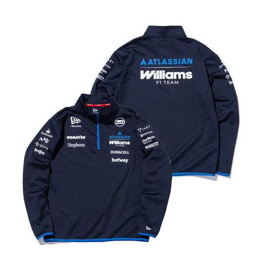 長袖 ミッドネック Tシャツ Atlassian Williams F1 Team アトラシアン・ウィリアムズF1チーム ネイビー