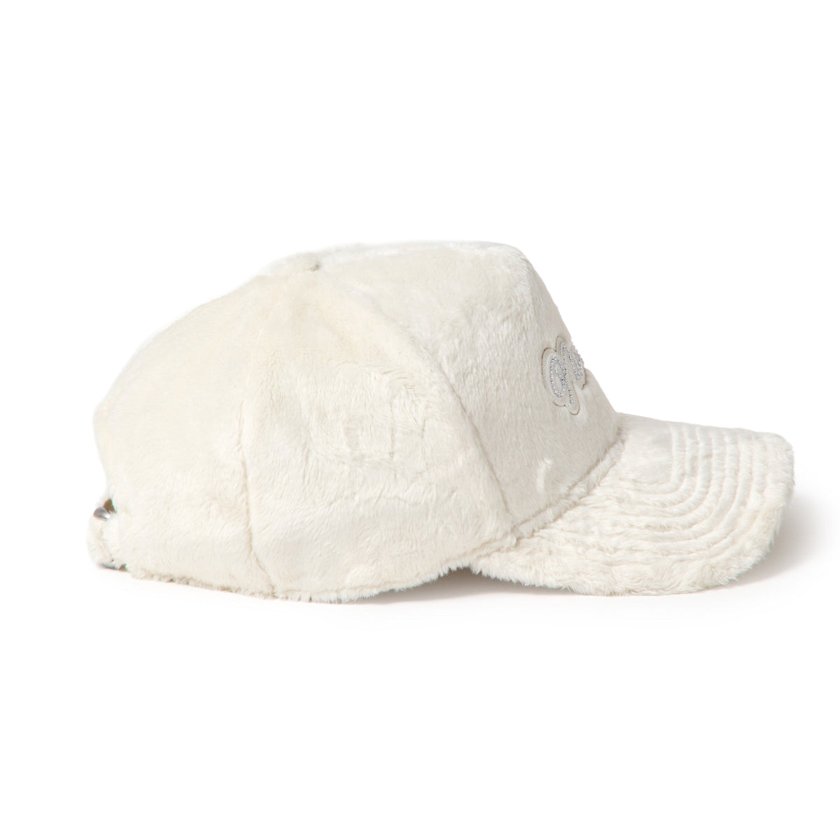 9FORTY A-Frame Micro Fur ラインストーン NEW ERA ロゴ ホワイト