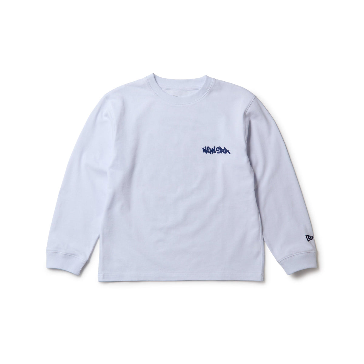 キッズ Youth 長袖 コットン Tシャツ Tagging Logo ホワイト