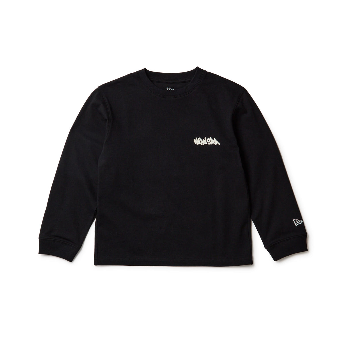 キッズ Youth 長袖 コットン Tシャツ Tagging Logo ブラック