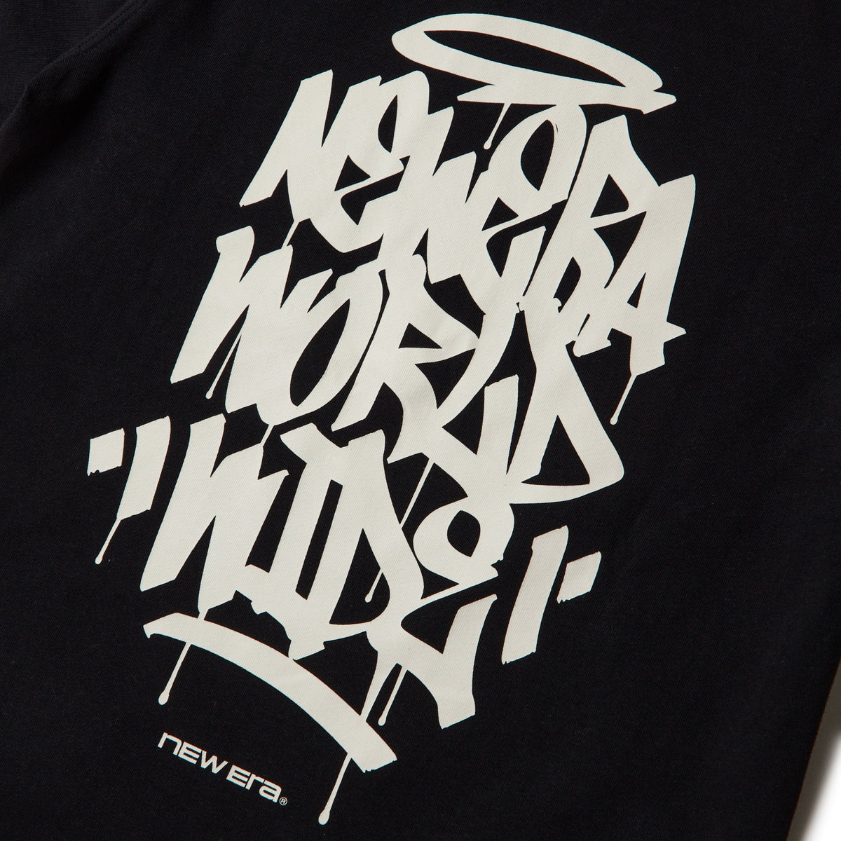 キッズ Youth 長袖 コットン Tシャツ Tagging Logo ブラック