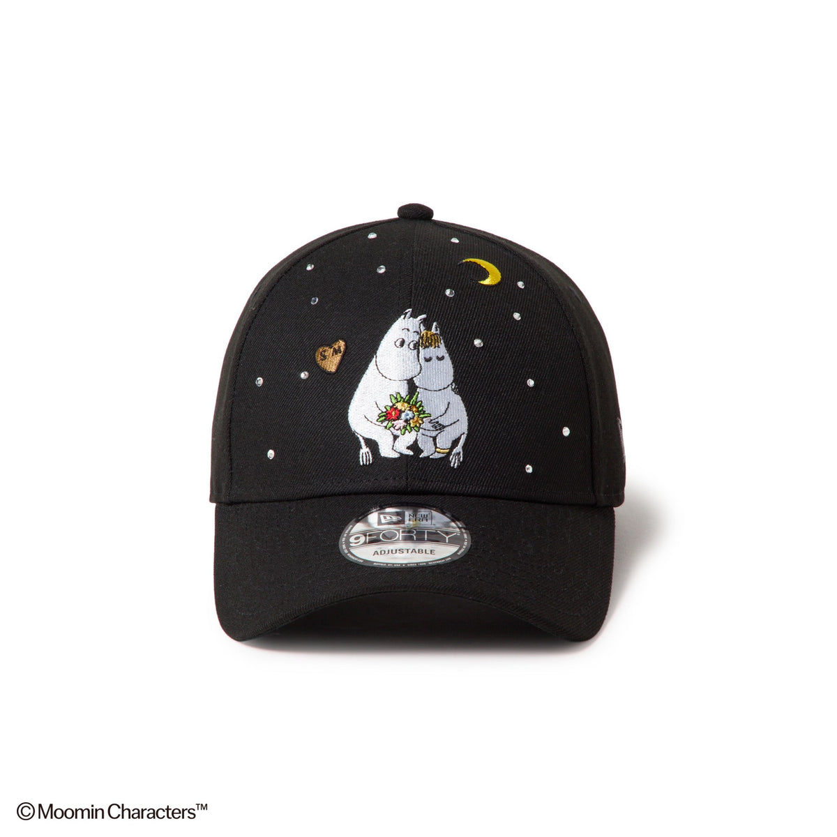 9FORTY Moomin ムーミン スノークのおじょうさん Rhinestone ブラック