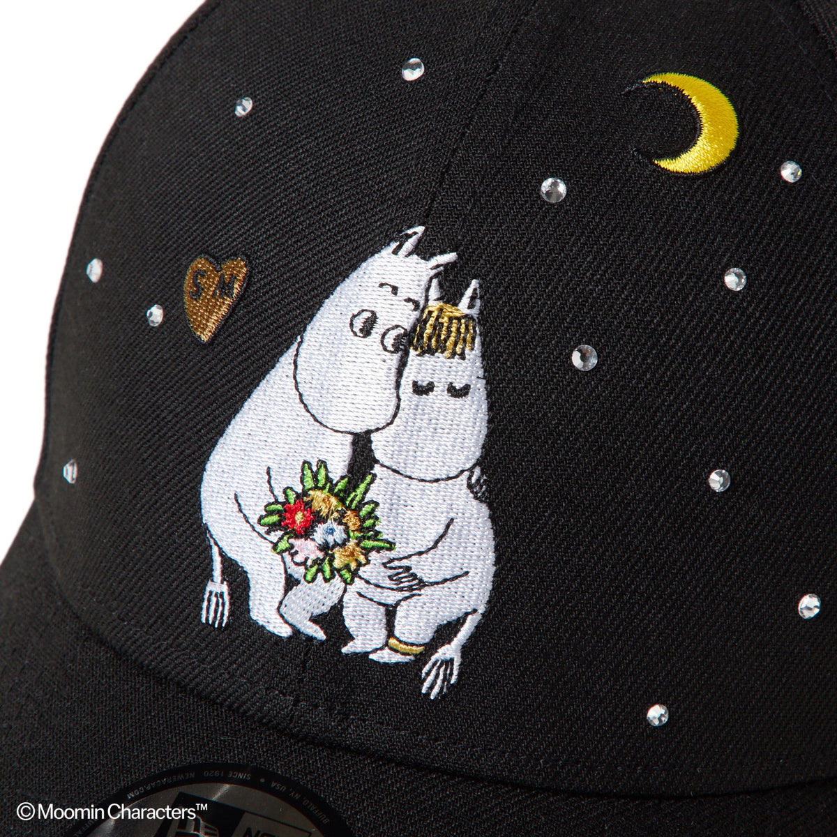 9FORTY Moomin ムーミン スノークのおじょうさん Rhinestone ブラック