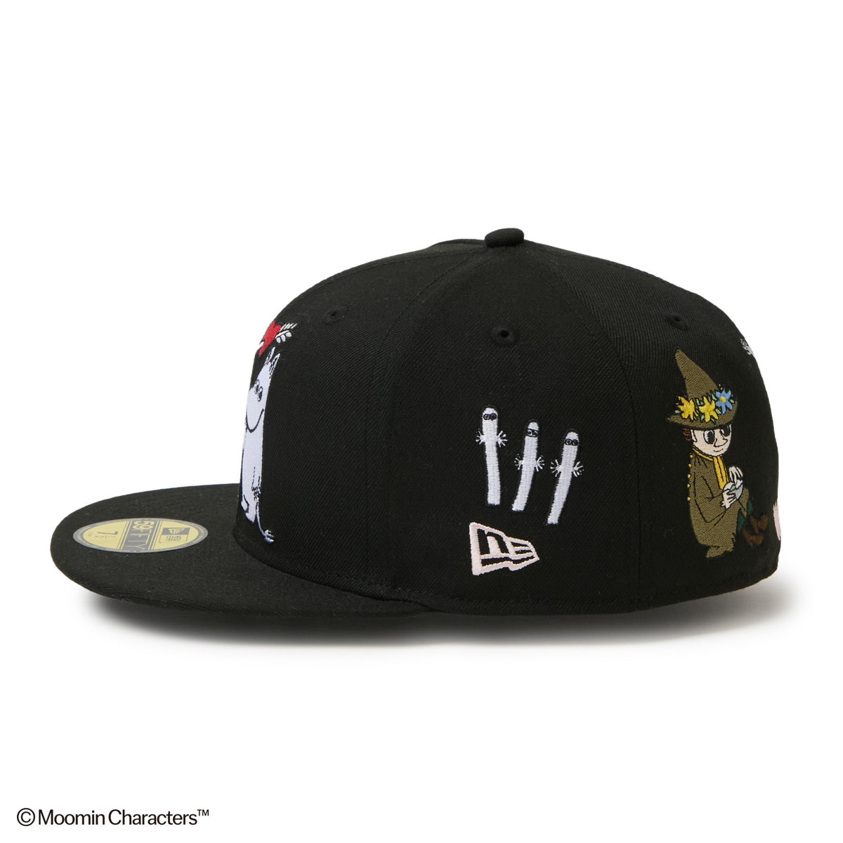 59FIFTY Moomin キャラAll Over ブラック
