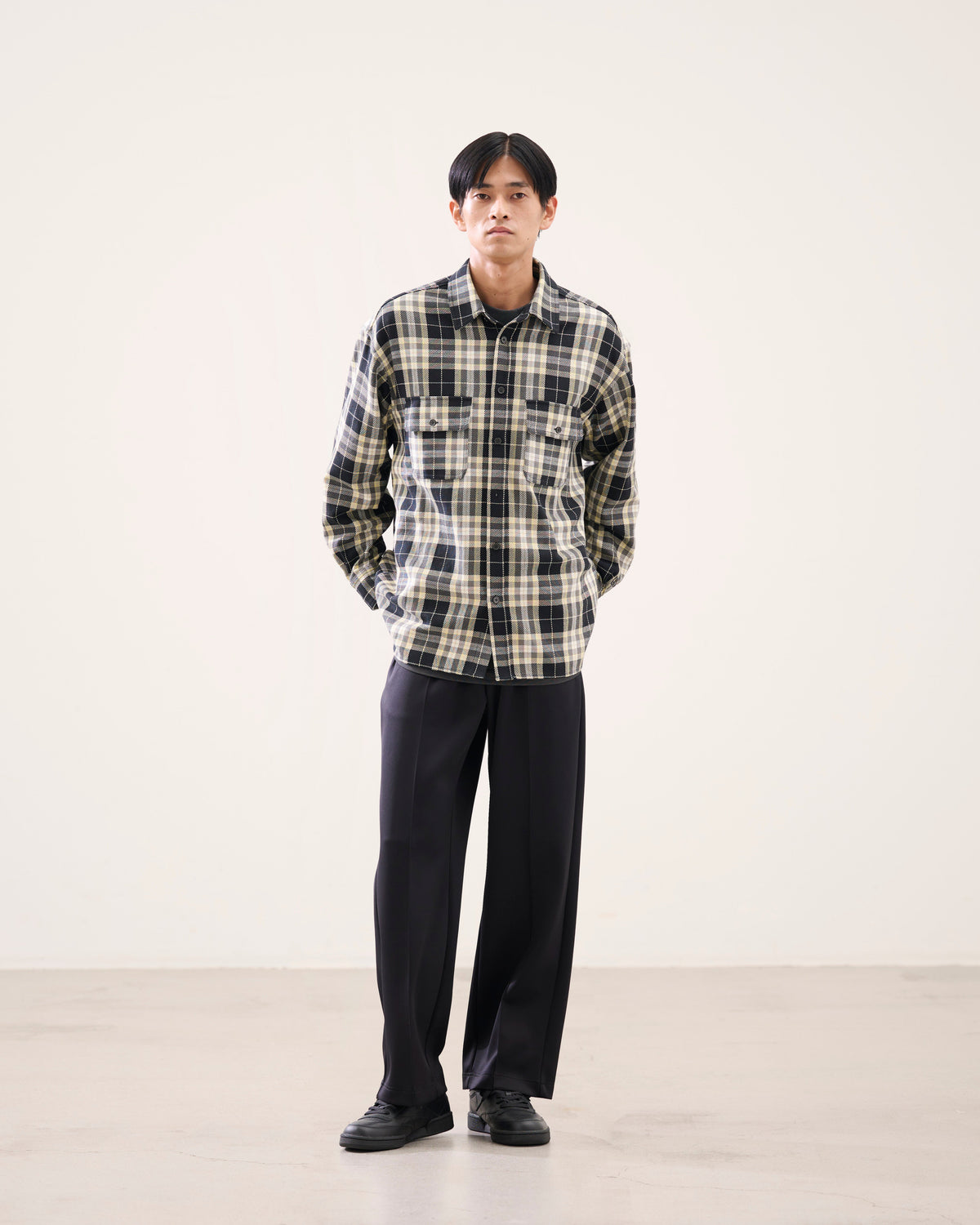アラスカ ロングスリーブ シャツ BLACK LABEL FW26 ブラック