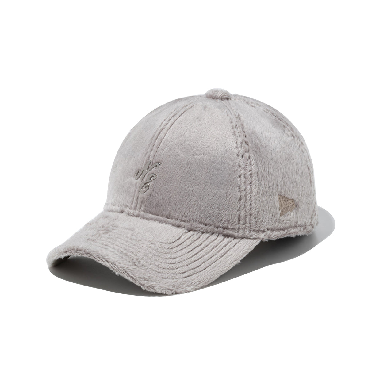 9FORTY Micro Fur Mini Metal Logo クラシックロゴ シルバー グレー