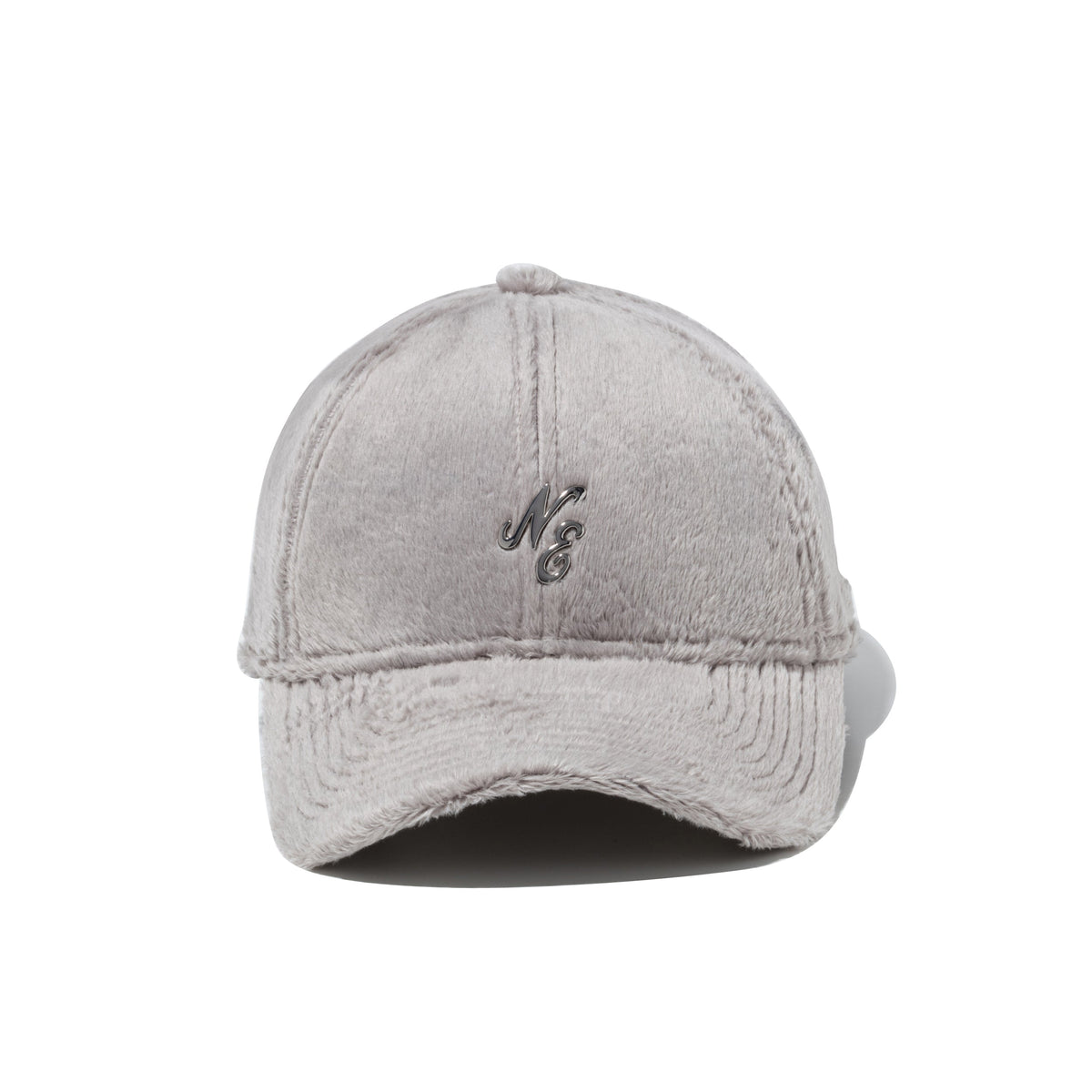 9FORTY Micro Fur Mini Metal Logo クラシックロゴ シルバー グレー