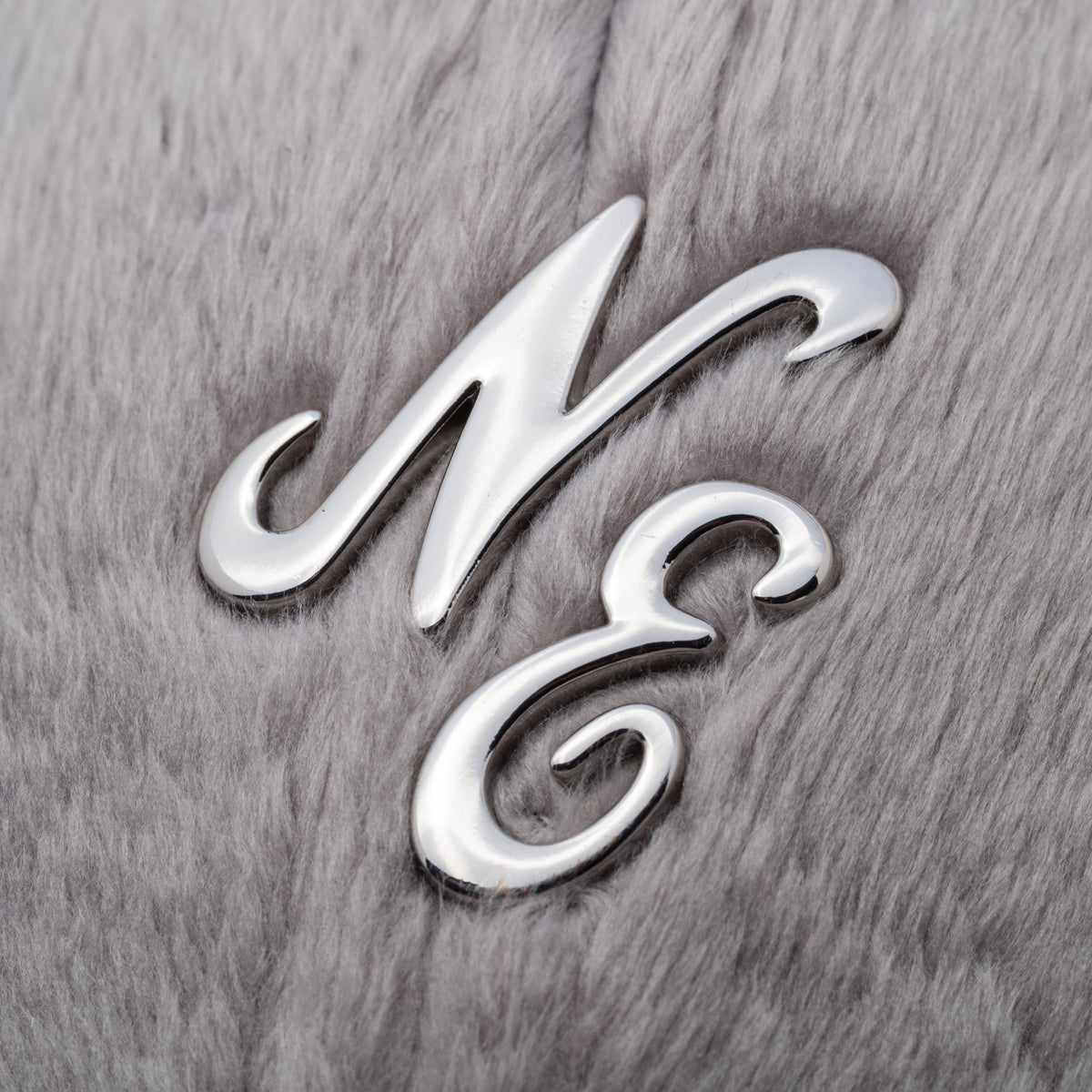 9FORTY Micro Fur Mini Metal Logo クラシックロゴ シルバー グレー