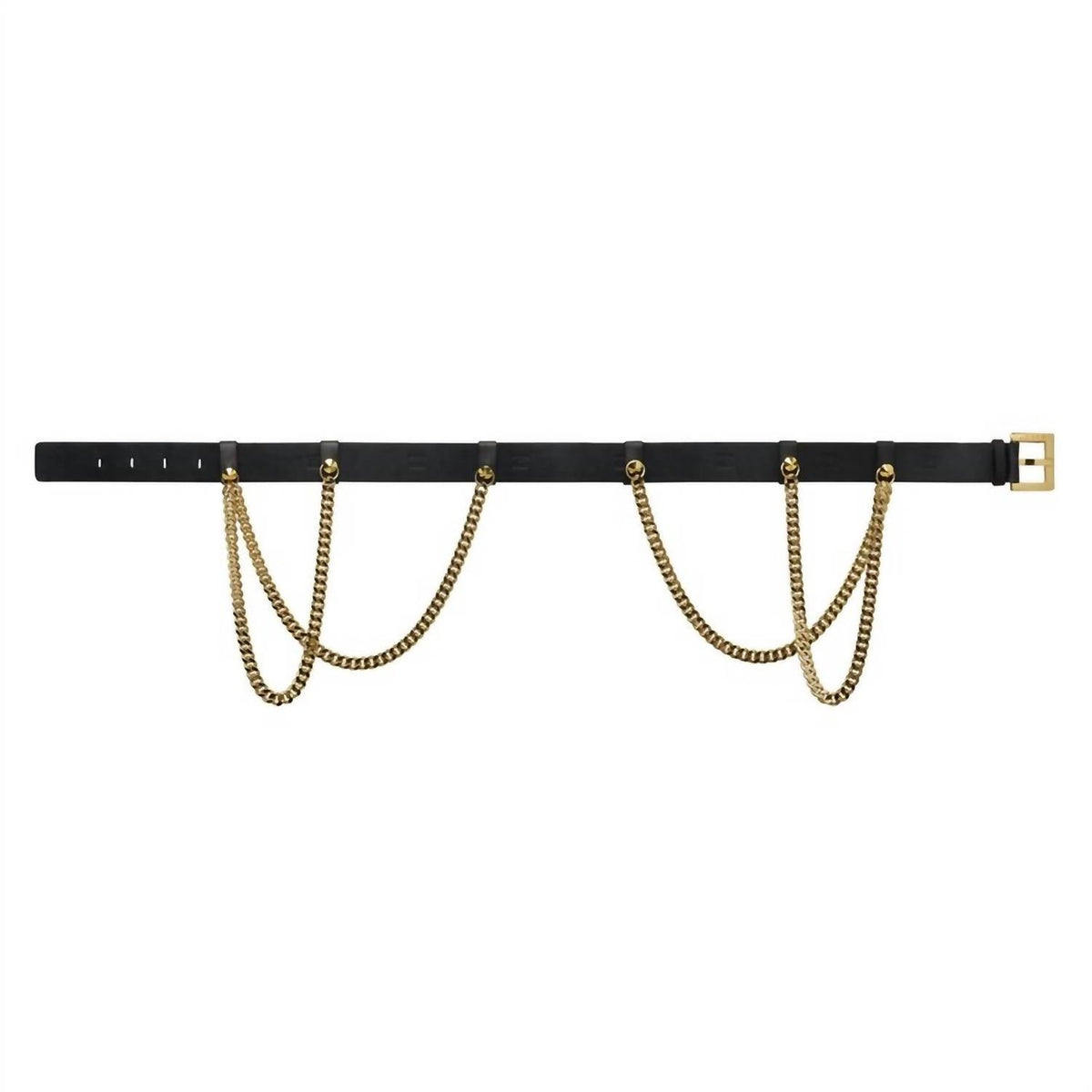 Unisex Belt Chain In Black