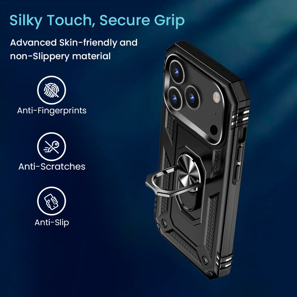 Entronix Case Compatible with iPhone 18 Pro Max - Dual-Layer Guard Gripstand