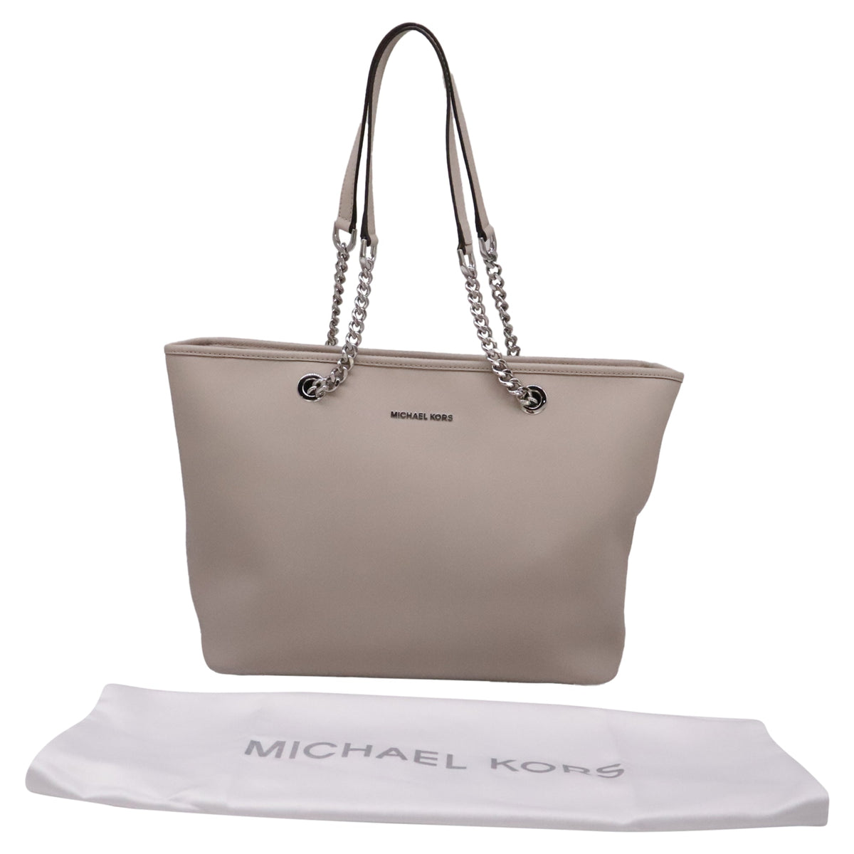 Michael Kors Jet Set Travel Tote Bag in Beige Leather