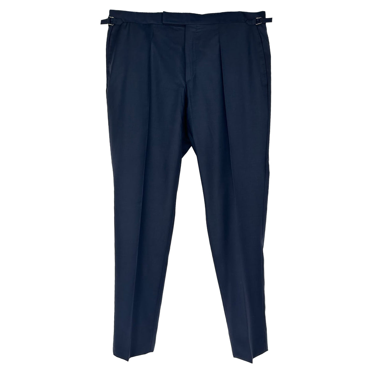 Tom Ford Slim-Fit Trousers in Navy Blue Wool