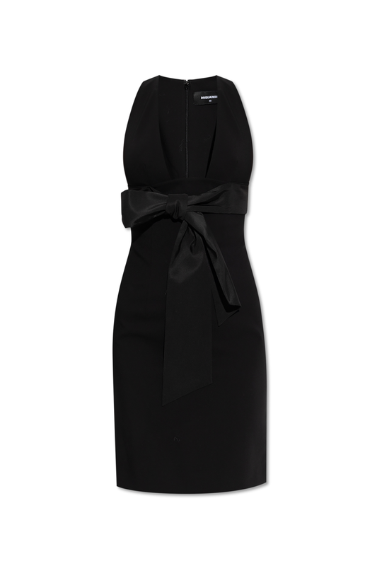 Dress with decorative bow