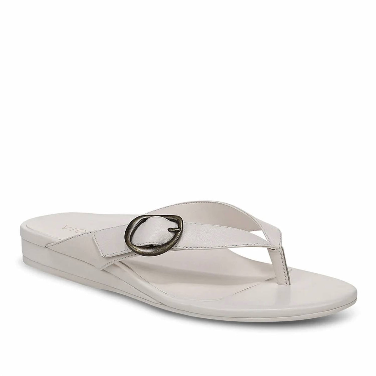 Women's Grove Thong Sandals In Sea Salt Leather