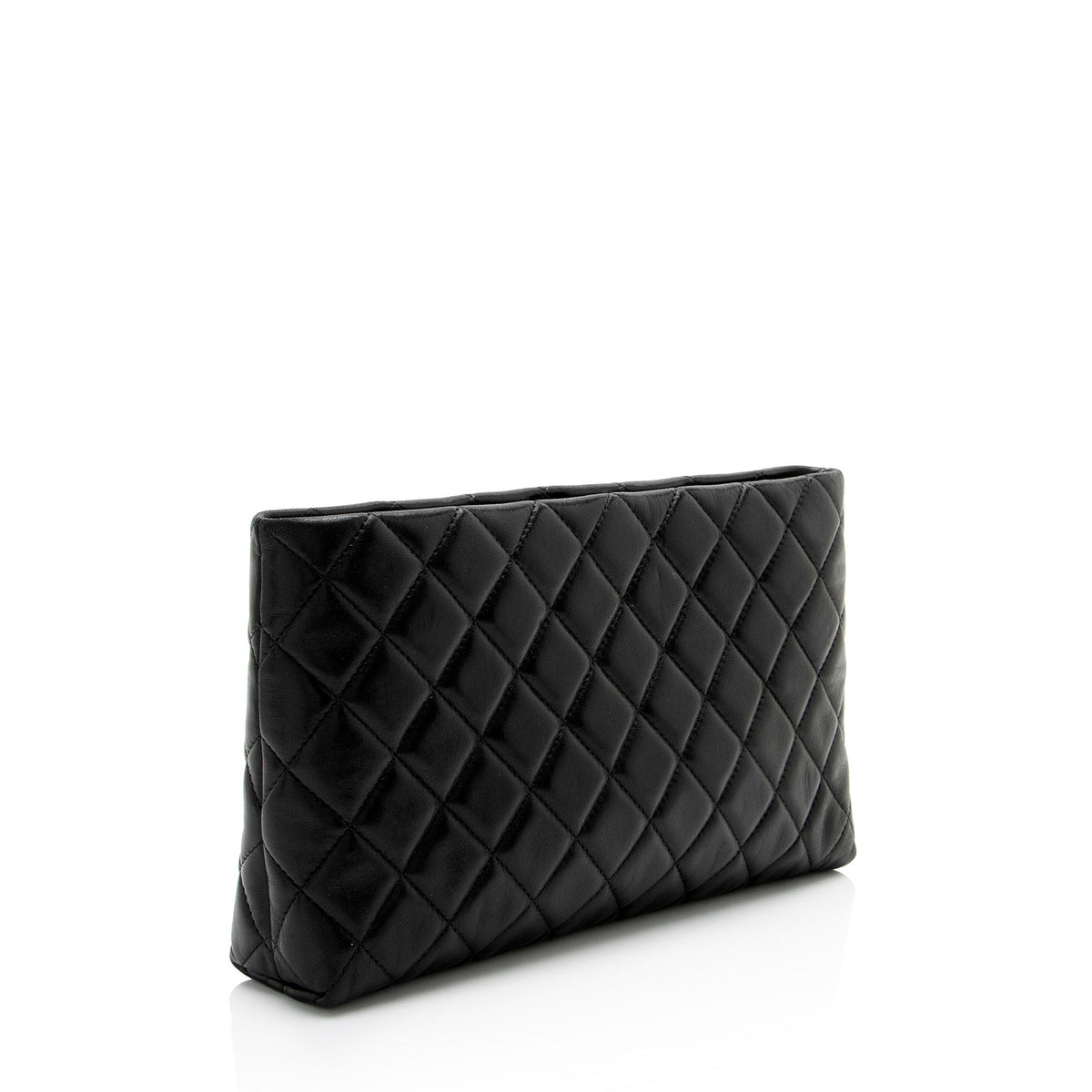 Chanel Calfskin CC Kisslock Pouch