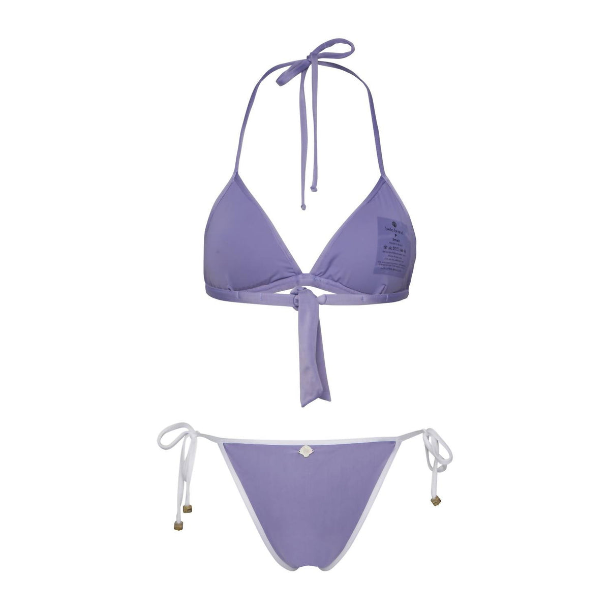 Women's Noronha Bikini Set In Lilac & White