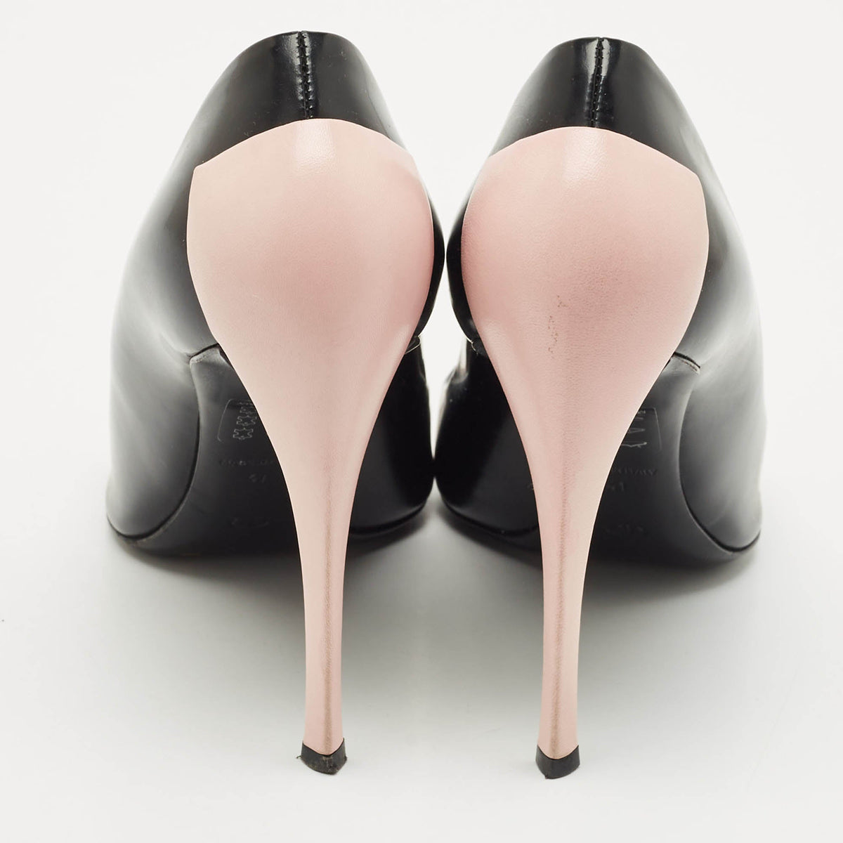 Christian Dior Black/Pink Leather Pointed Toe Pumps Size 41