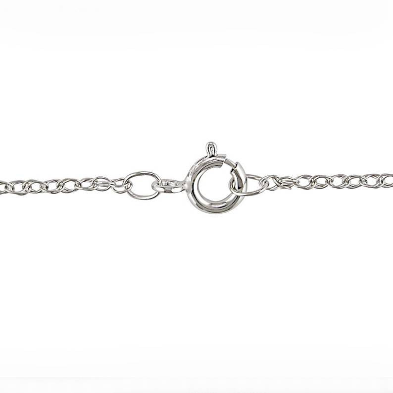 1/10 Ct Diamond Cross 14k White Gold 5/8" Tall
