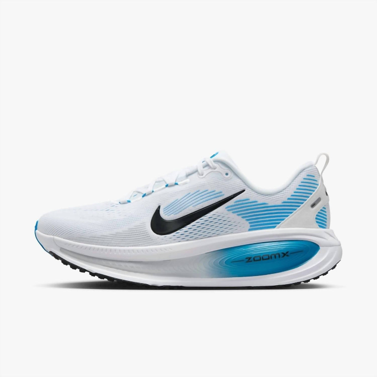 Men's Vomero 18 Road Running Shoes In White/blue Hero/black