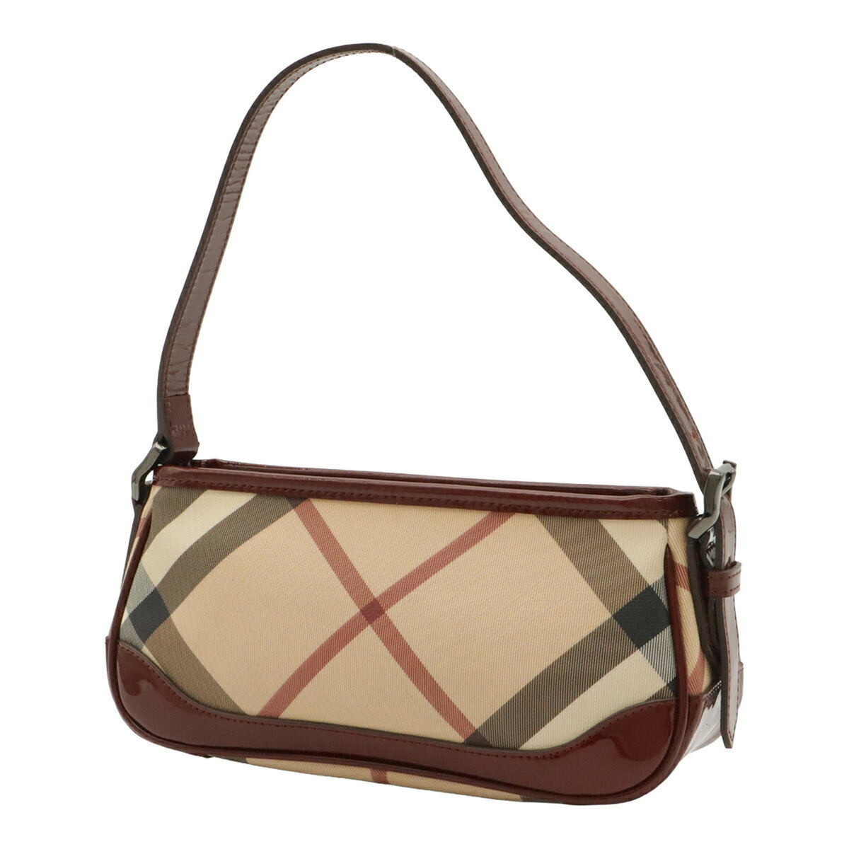 Burberry  Canvas Leather Shoulder Bag (Pre-Owned)