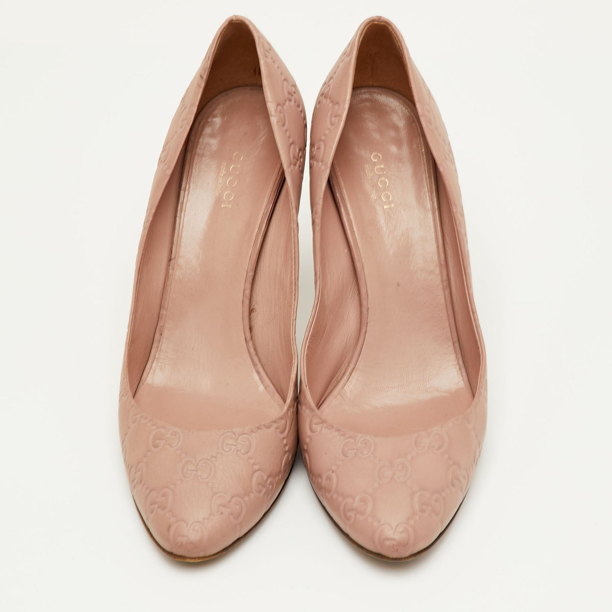 Gucci Horsebit Size 40 Pink Guccissima Leather Round Toe Pumps
