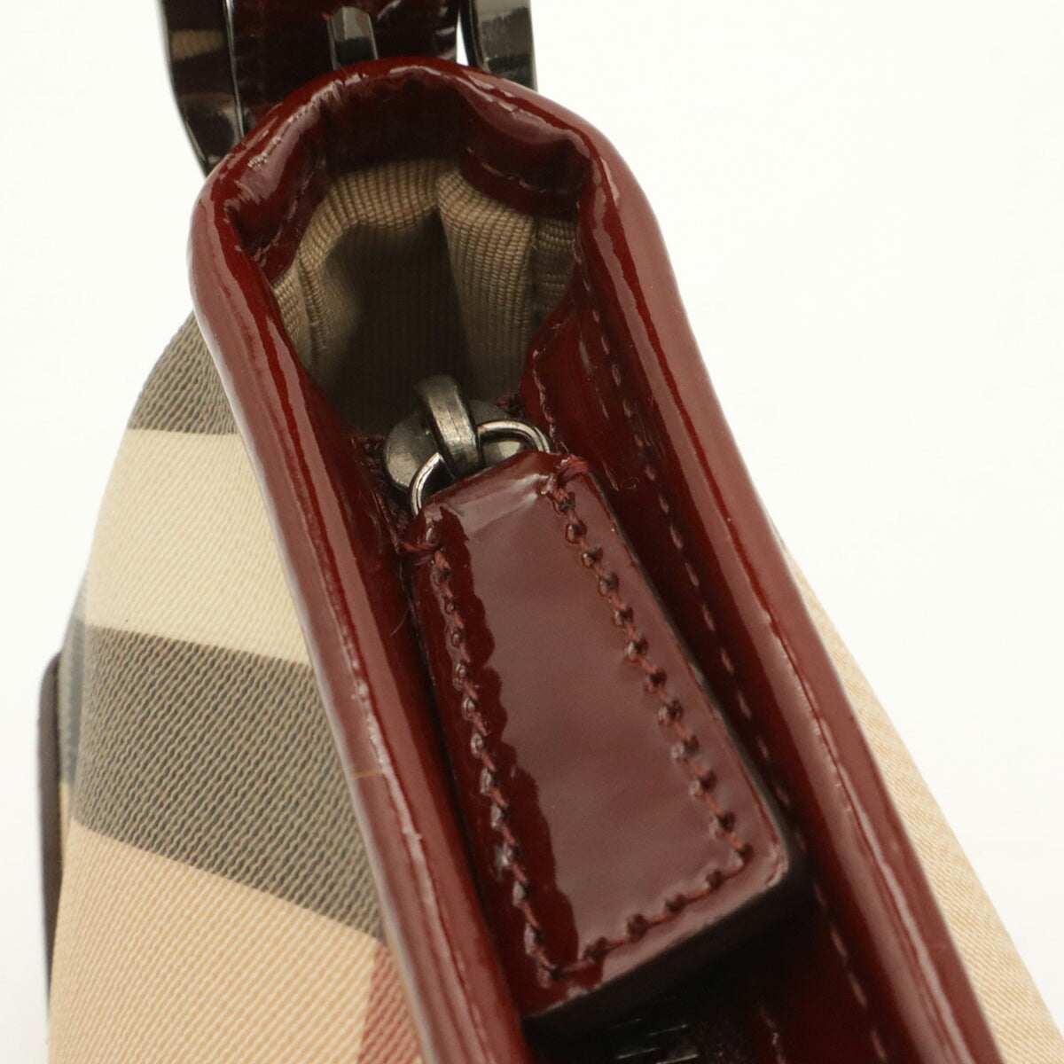 Burberry  Canvas Leather Shoulder Bag (Pre-Owned)