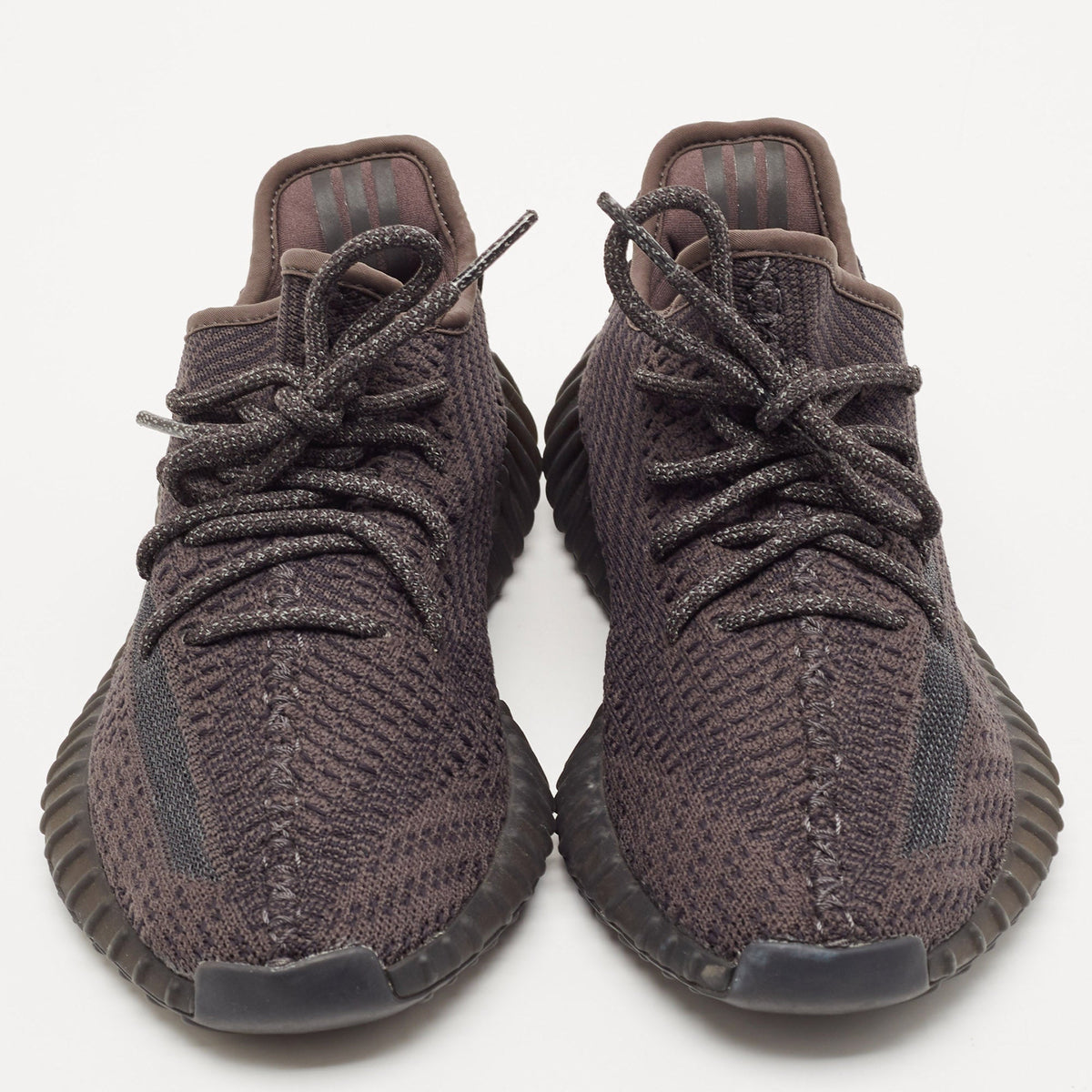 Yeezy x Adidas Black Knit Fabric Boost 350 V2 Black Non-Reflective Sneakers Size 38 2/3