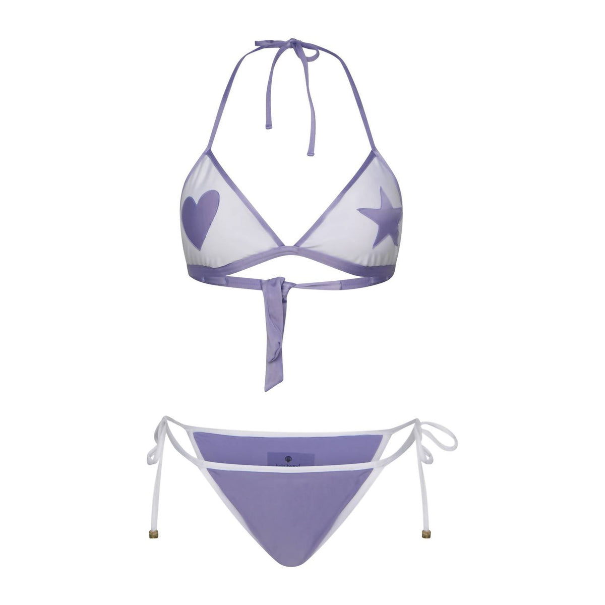 Women's Noronha Bikini Set In Lilac & White