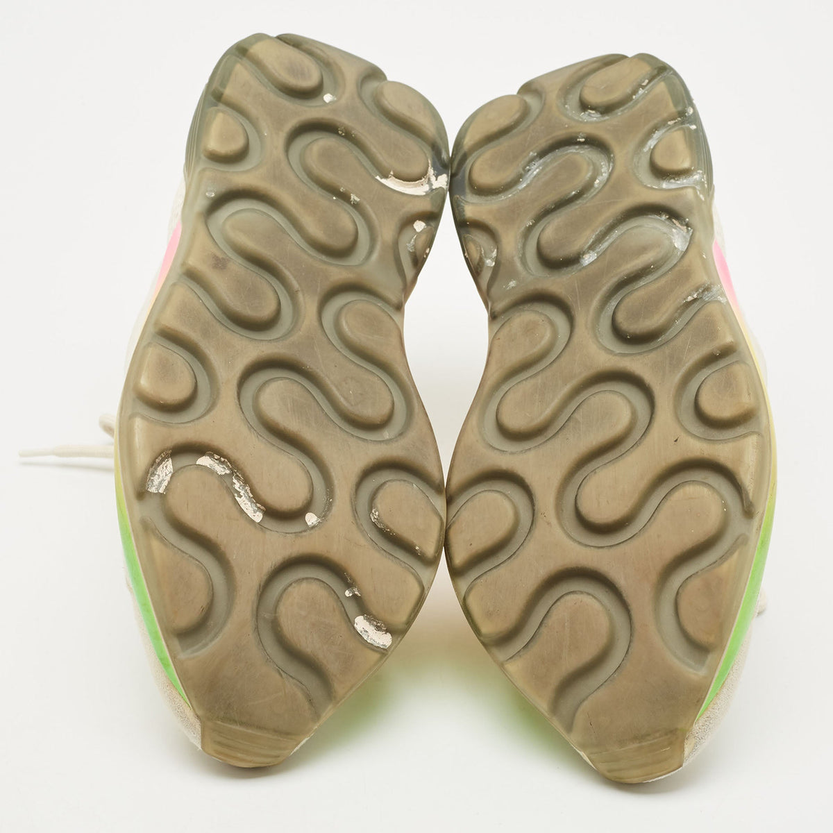 Stella McCartney Multicolor Faux Leather and Faux Suede Eclypse Lace Up Sneakers Size 38