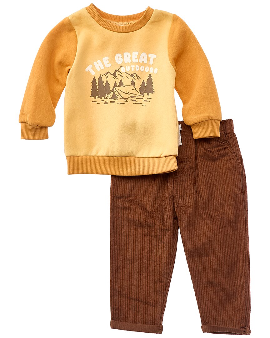 bon bébé 2pc Sweatshirt & Corduroy Pant Set