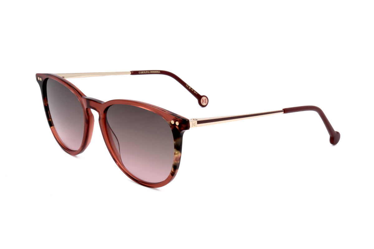 HER 0184/S 0YDC M2 Burgundy Havana/Brown Pink Gradient