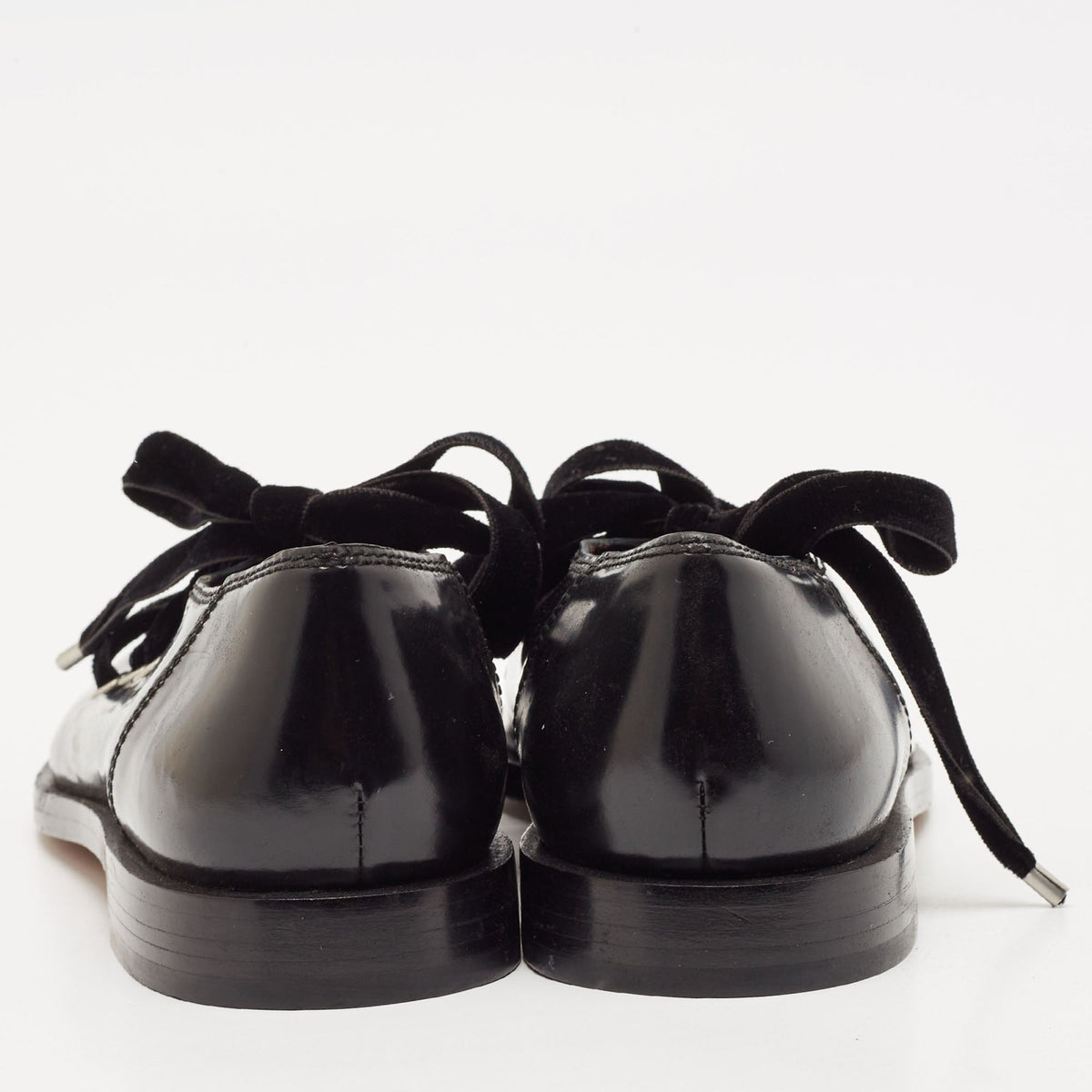 Marc Jacobs Black Patent Leather Derby Size 36.5