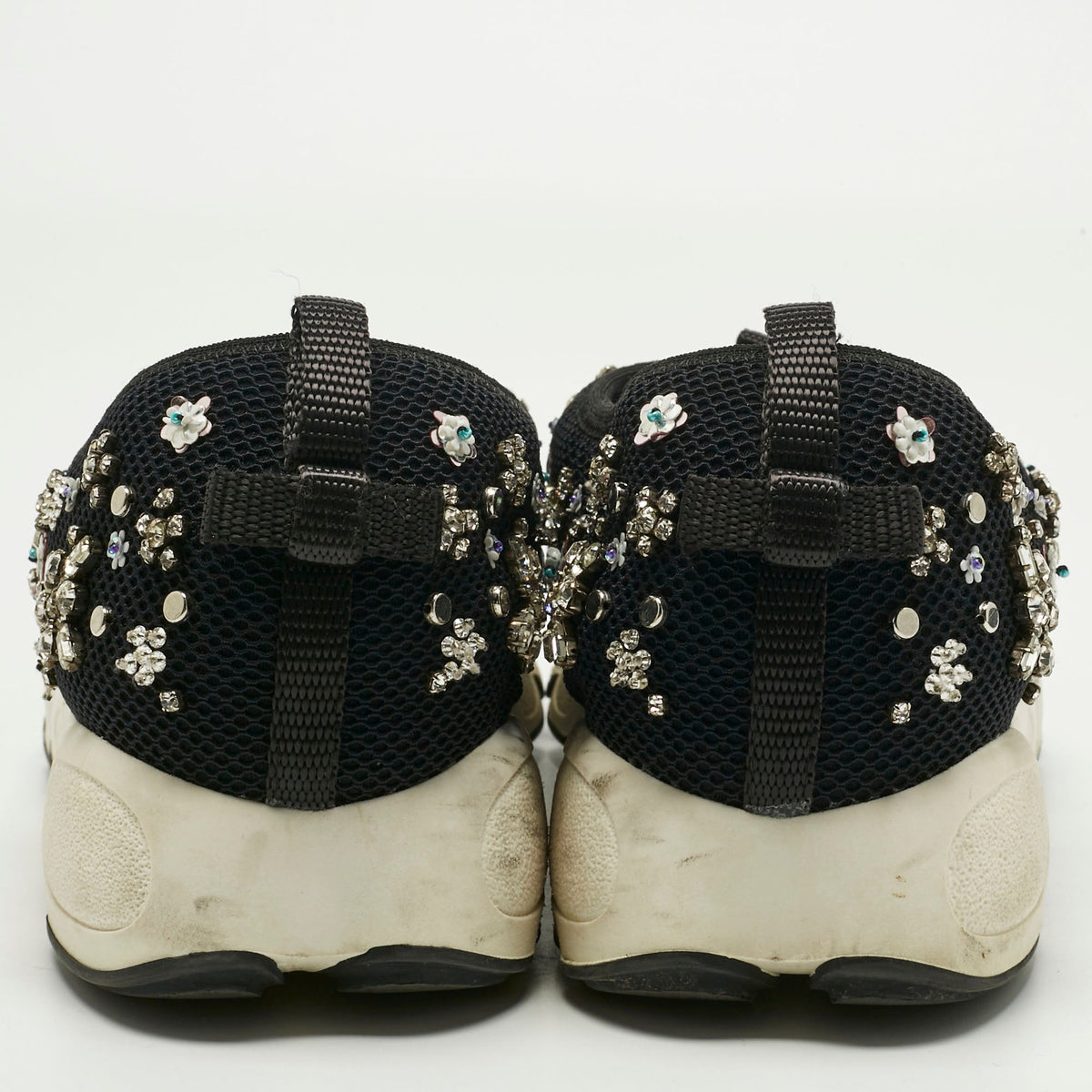 Dior Black Mesh Fusion Low Top Sneakers Size 39