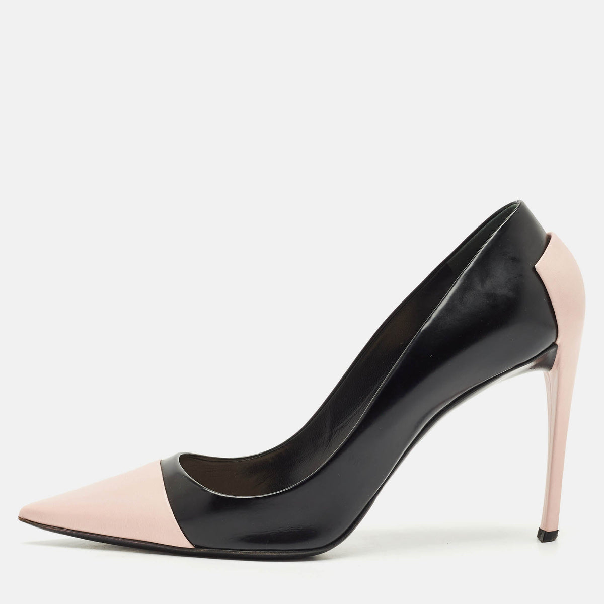 Christian Dior Black/Pink Leather Pointed Toe Pumps Size 41