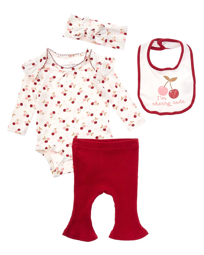 Catherine Malandrino 4Pc Girls Bib Sets