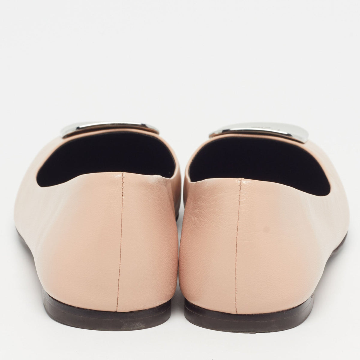 Tory Burch Georgia Size 38 Beige Leather Ballet Flats