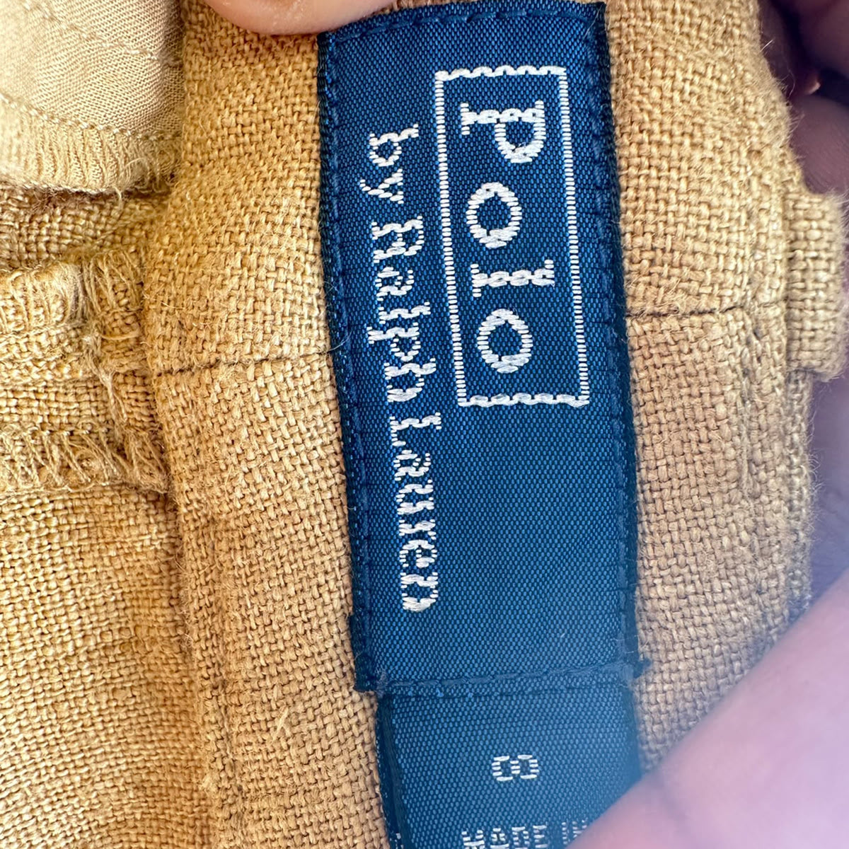 Ralph Lauren Chino Shorts in Tan Linen