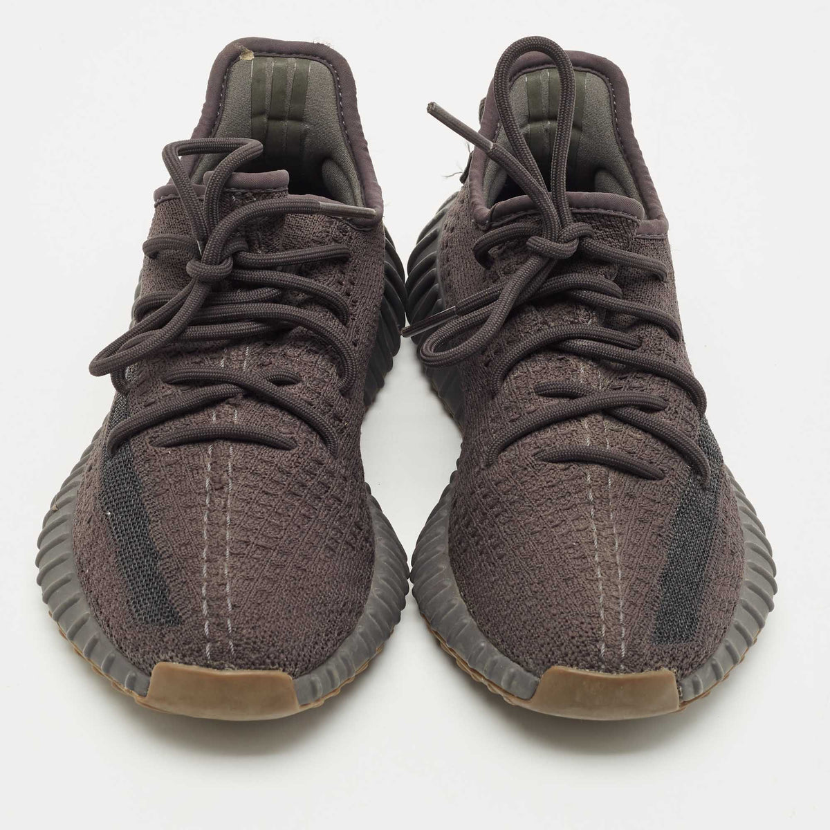 Yeezy x Adidas Black Knit Fabric Boost 350 V2 Cinder Sneakers Size 40