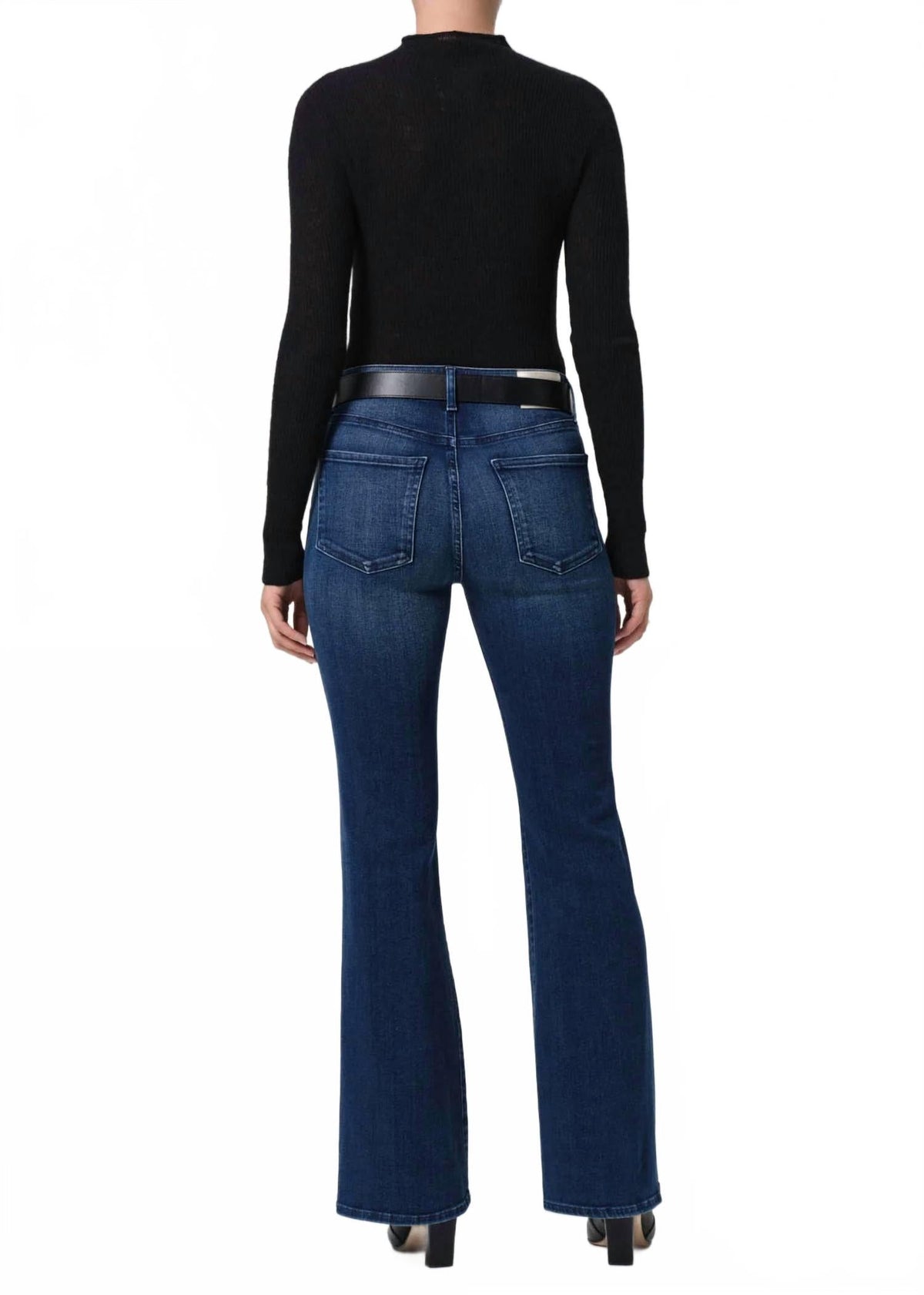 Lilah Flare Welt Pocket Jean In Marvita