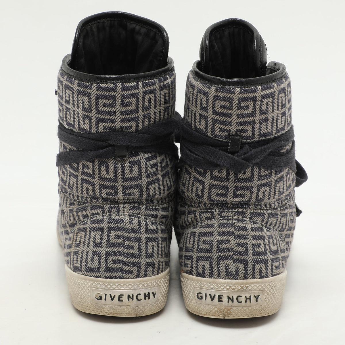 Givenchy Size 40 Blue Canvas High Top Sneakers
