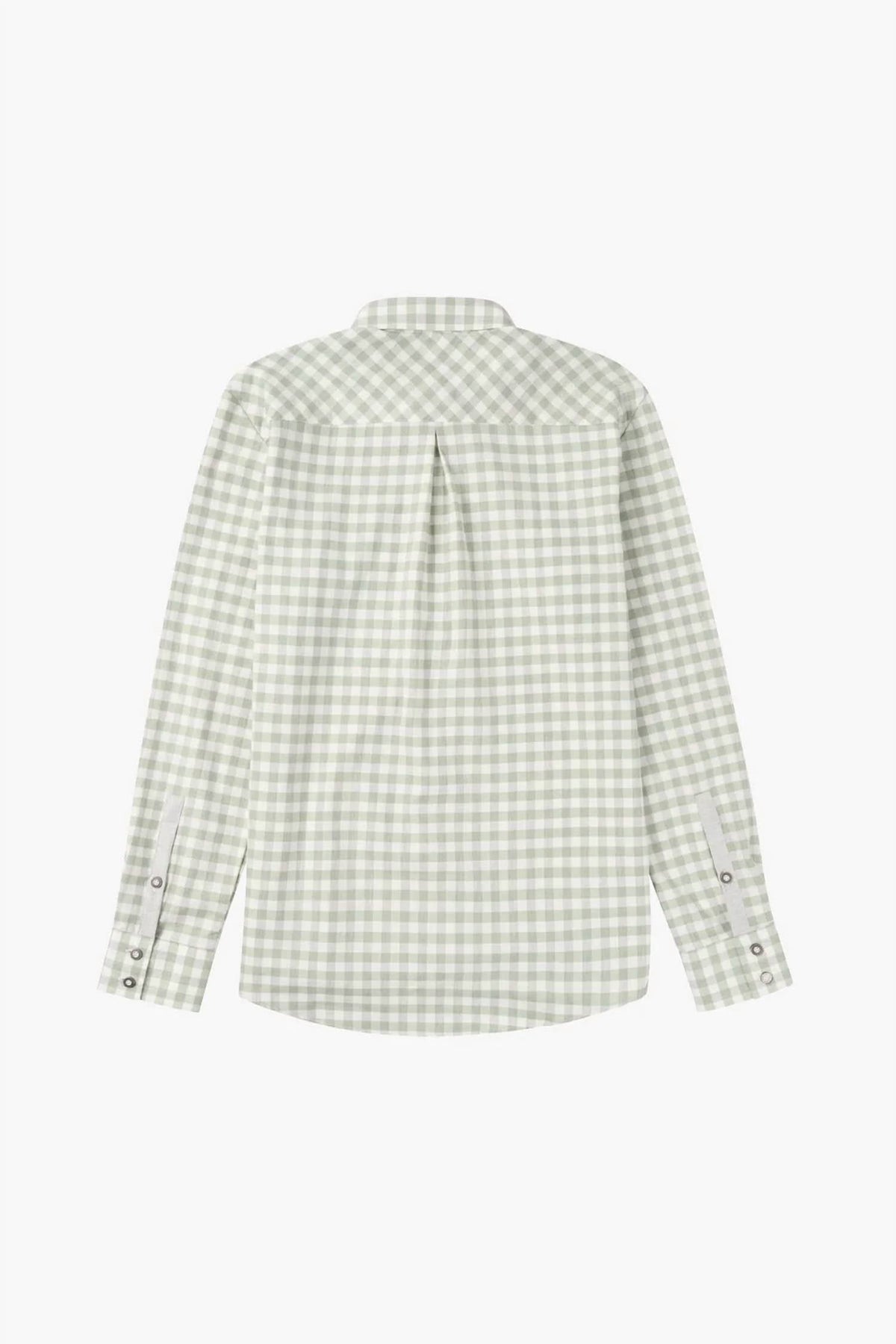Men's V-Bond Classic Shirt In Chequered Willow Green