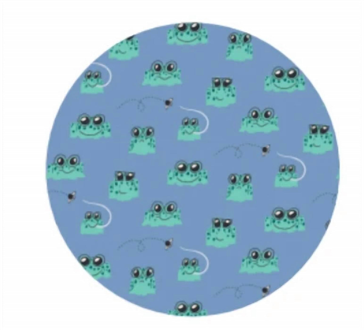 Boys Short Sleeve With Shorts Pajama Set In Dream Blue Bespeckled Frogs