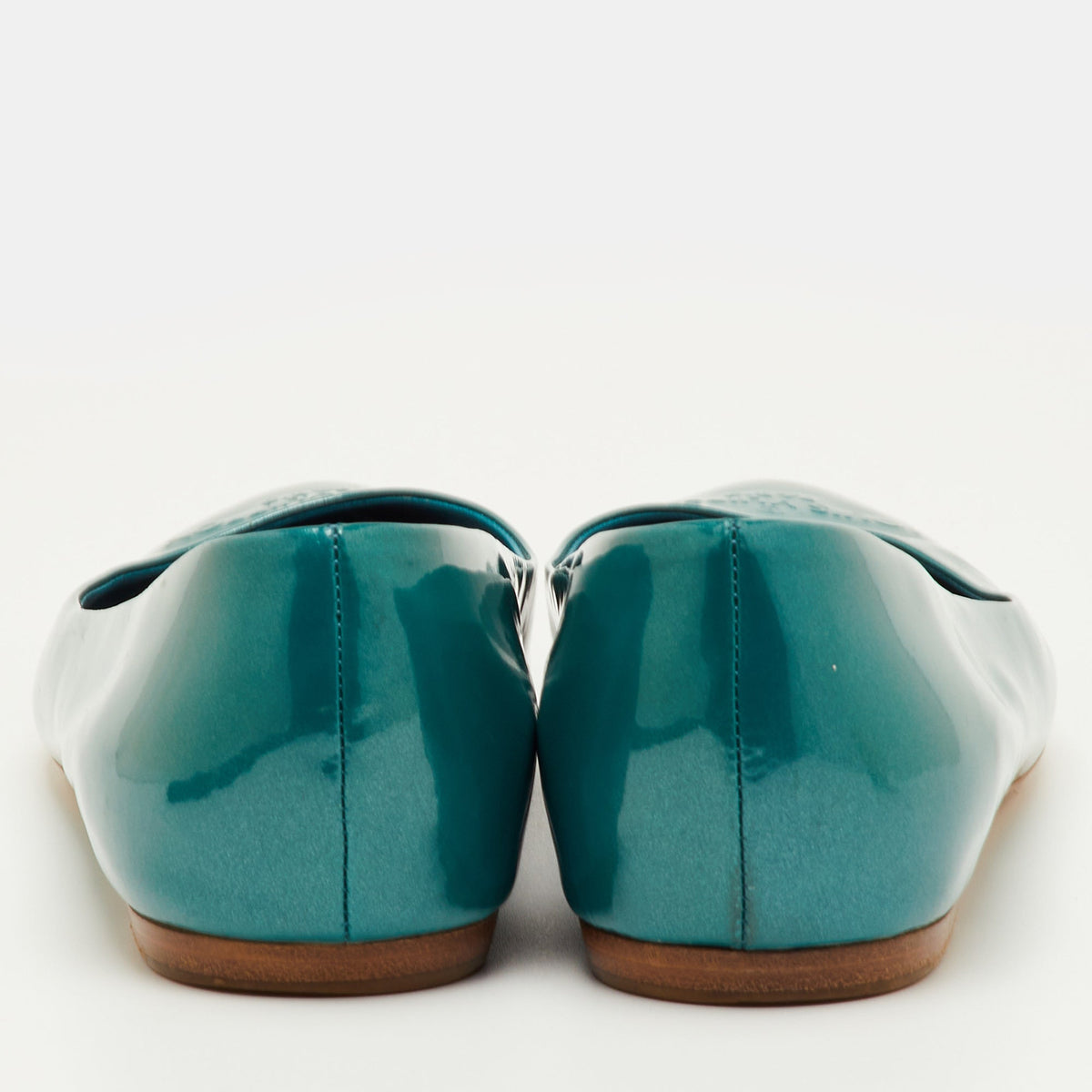 Louis Vuitton Size 39 Blue Patent Leather Ballet Flats