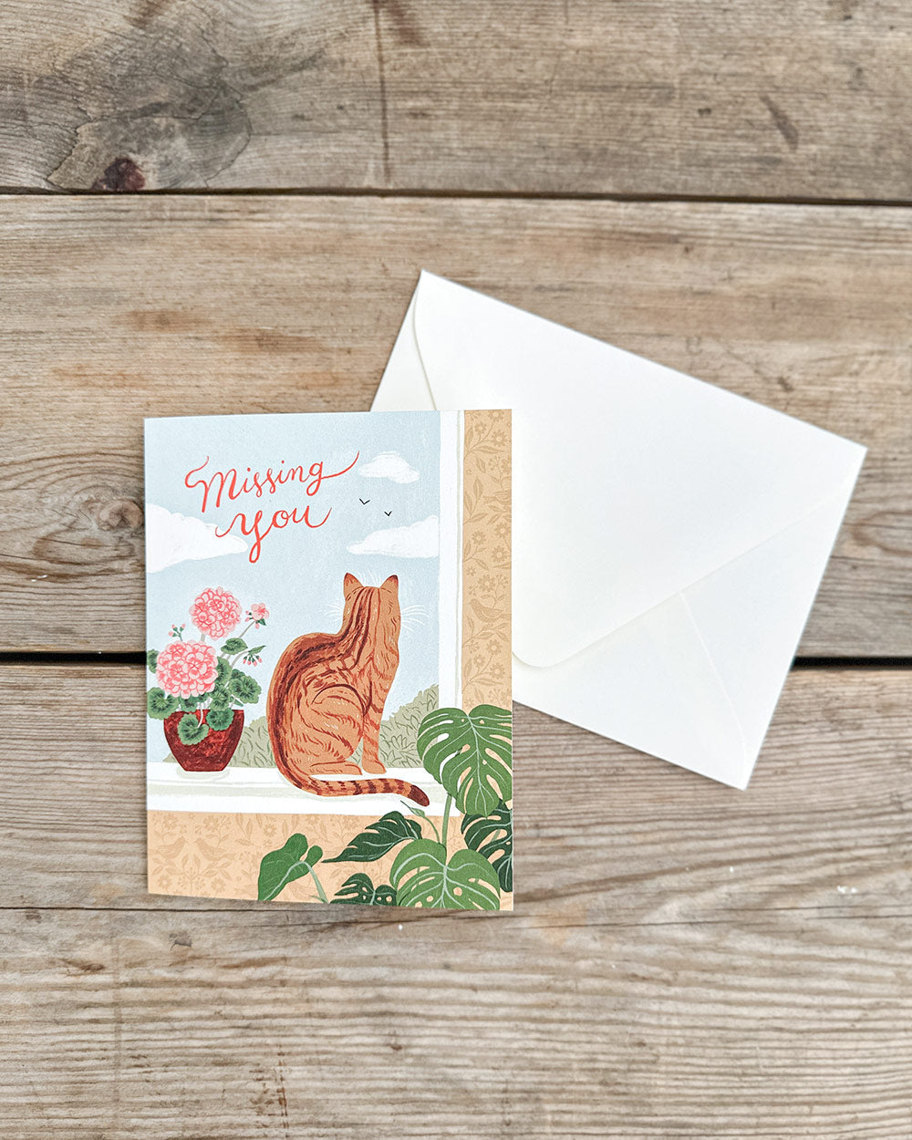 Missing You Cat Card